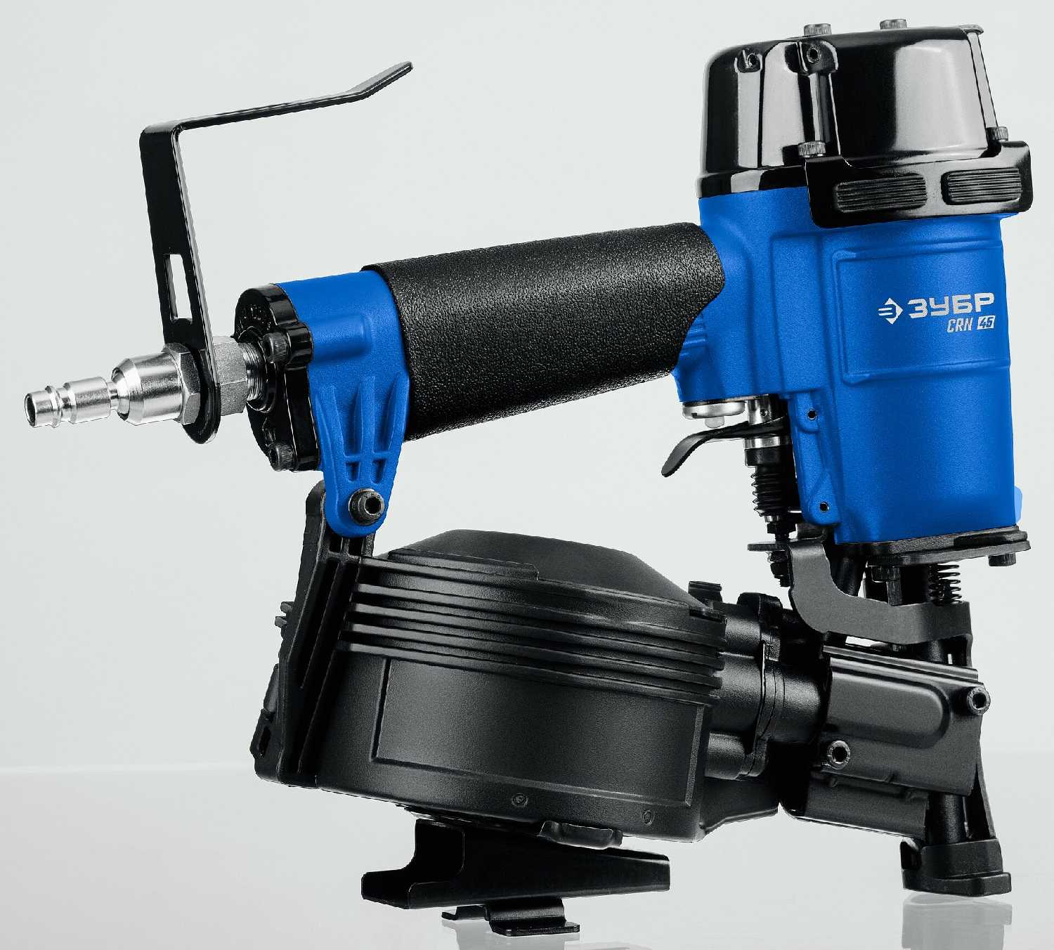 ЗУБР CRN-45, пневматический кровельный нейлер для барабанных гвоздей (31920) фотография 9