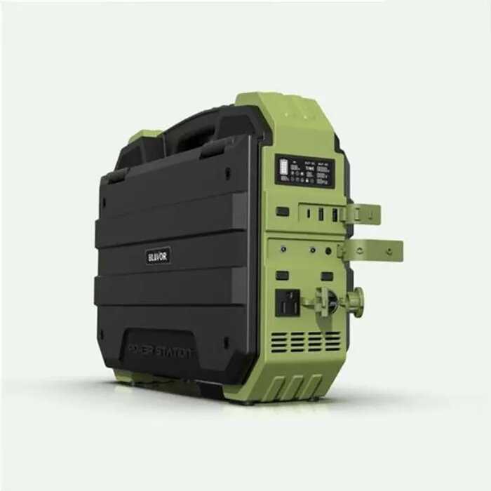 Внешний аккумулятор ELECTROWAY Портативная зарядная станция со встроенной солнечной панелью (192000мАч 1000 Вт) фотография 3