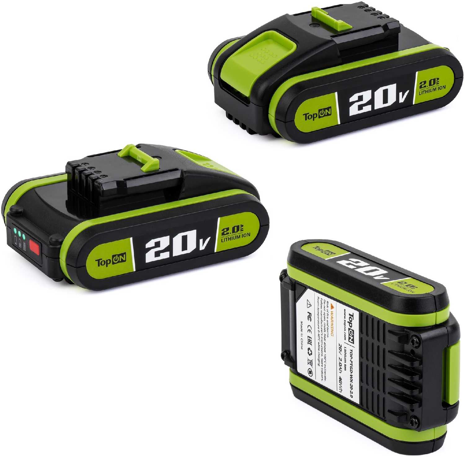 Аккумулятор Worx 20V 2.0Ah (WA3553) фотография 2