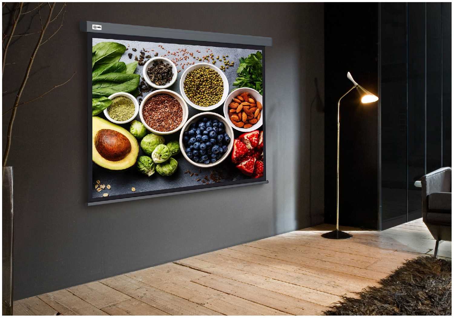 Рулонный cactus Wallscreen (CS-PSW-150X150-SG) фотография 1