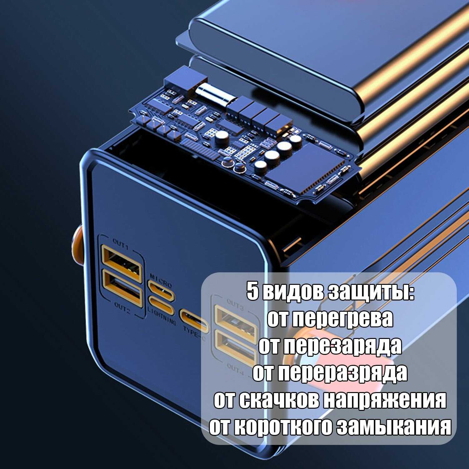 Повербанк внешний аккумулятор 30000 mAh Орбита OT-SMP01A фотография 4