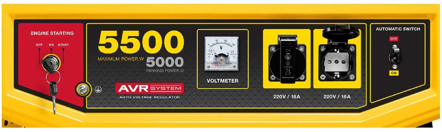 Бензиновый генератор STEHER GS-6500Е фотография 13