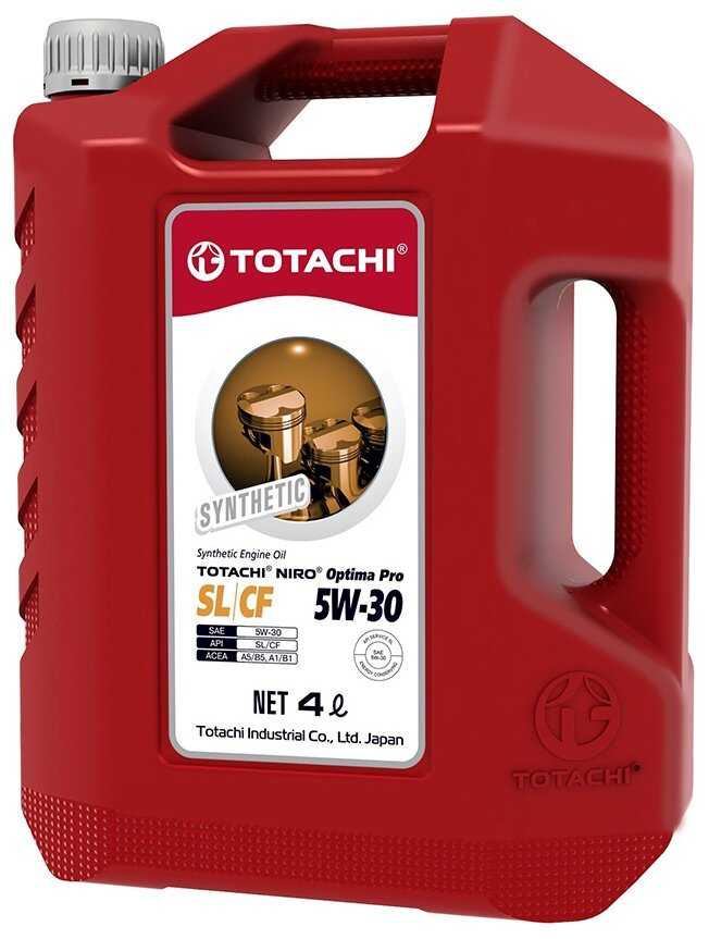 Синтетическое моторное масло TOTACHI NIRO OPTIMA PRO Synthetic SL/CF 5W-30