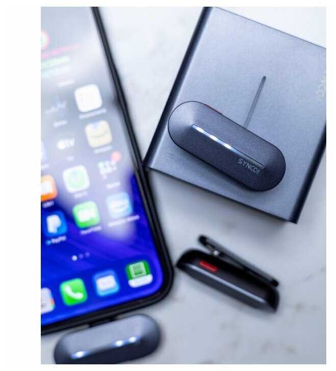 Беспроводной микрофон Synco P2T, 2.4 ГГц, приемник + 2 передатчик, цифровой, USB-C фотография 11
