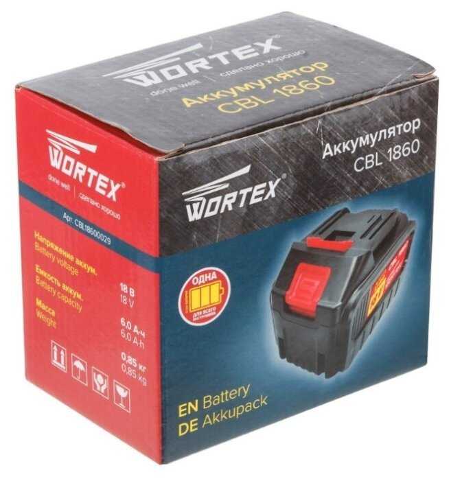 Аккумулятор Wortex CBL 1860 Li-Ion 18 В 6 А·ч фотография 3