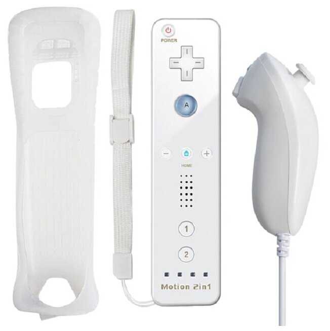 Комплект геймпадов Remote Plus Bluetooth + Nunchuk для консоли Wii/WiiU