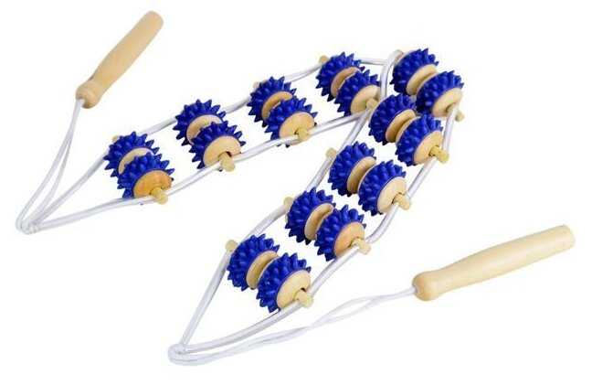 Роликовый массажер для тела ONLITOP лента, 9 звеньев 260993