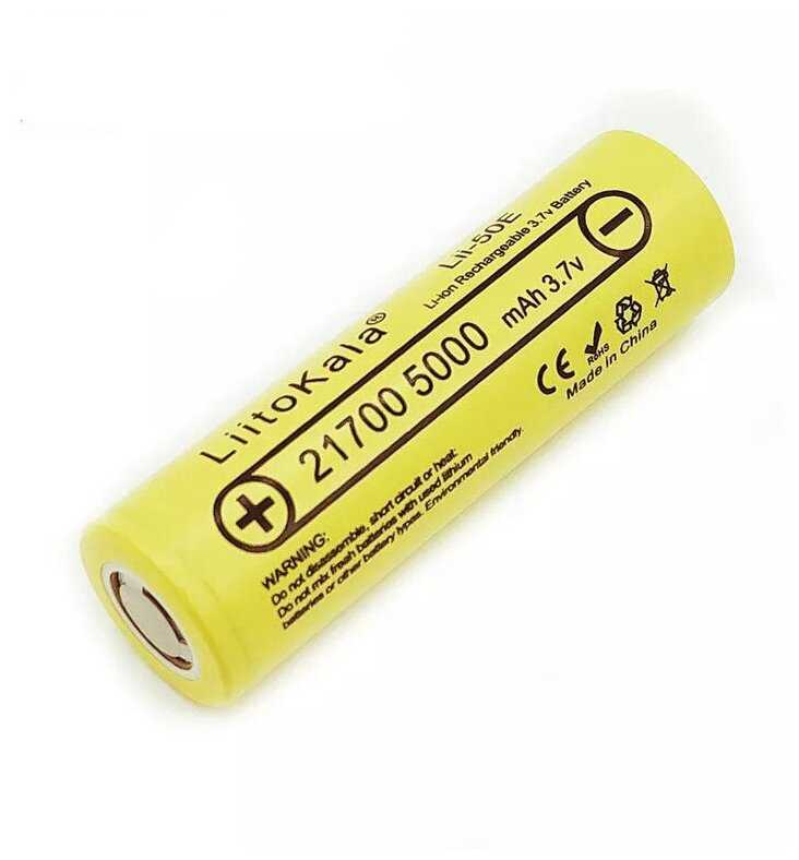Аккумулятор 21700 Li-Ion LiitoKala Lii-50E 5000mAh 3,7В фотография 4