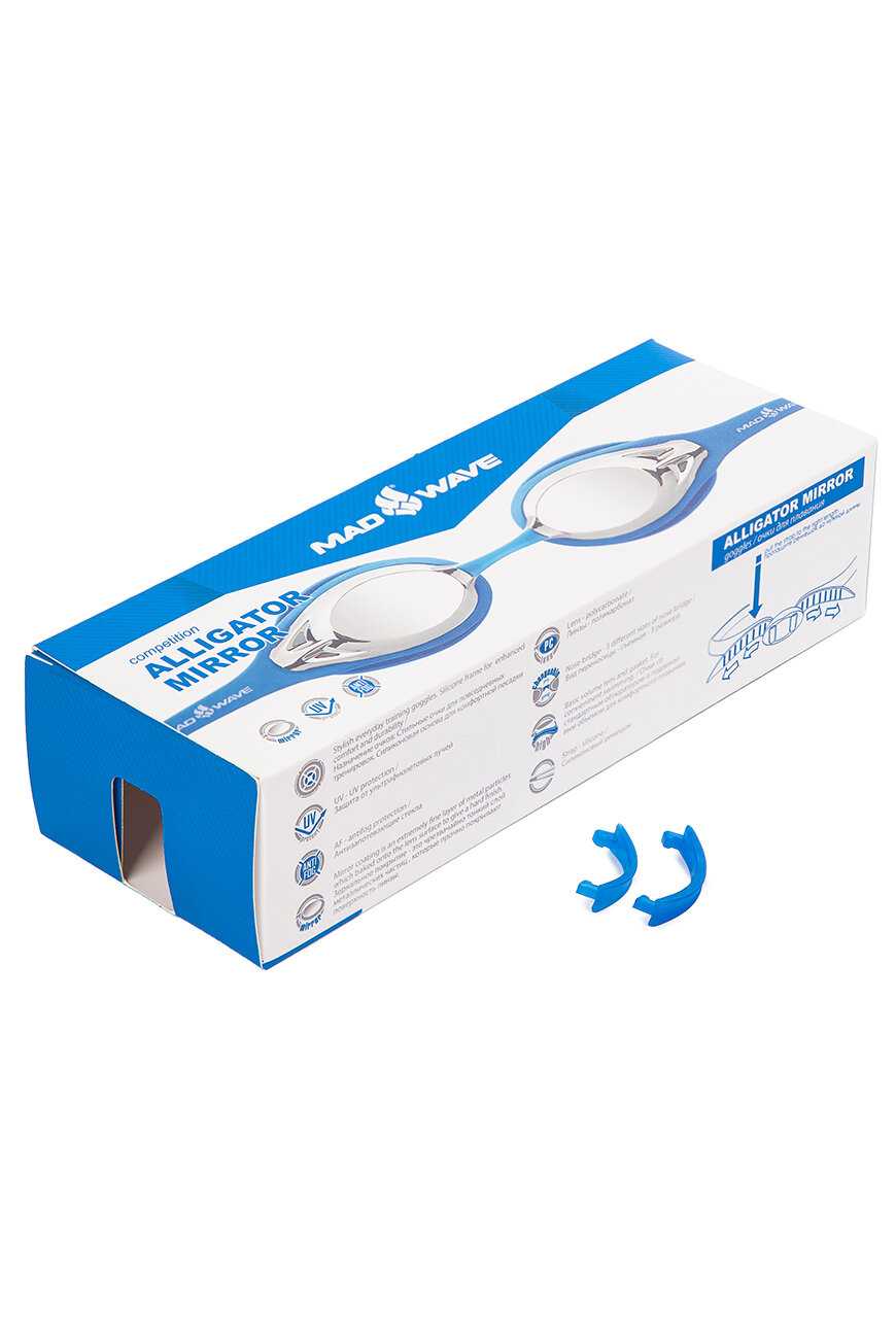 Очки для плавания MAD WAVE Alligator (M0427 13 0 01W) фотография 3