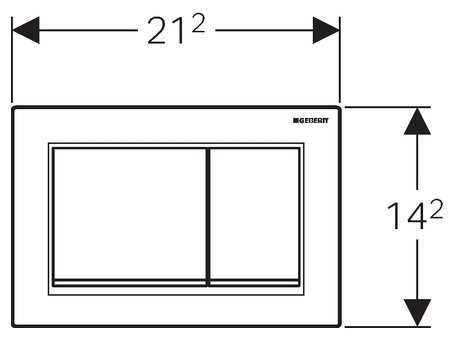 Кнопка смыва GEBERIT 115.080.KK.1 Omega 30 фотография 1