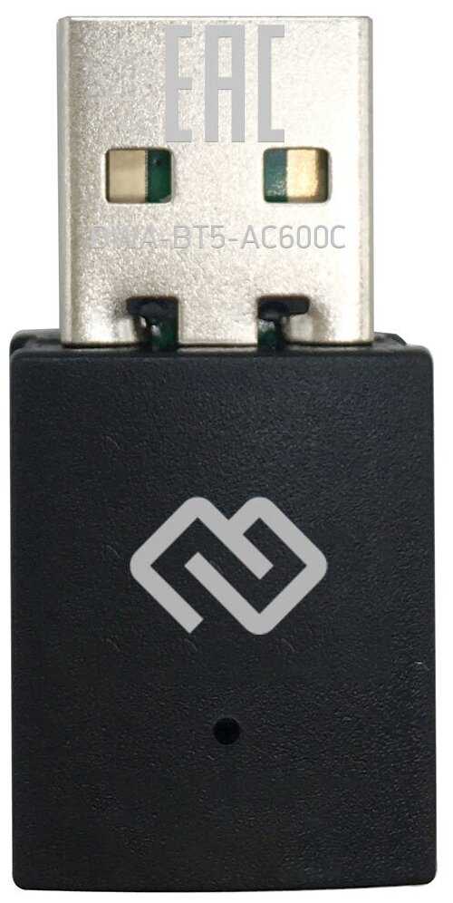 Сетевой адаптер Digma DWA-BT5-AC600C фотография 6