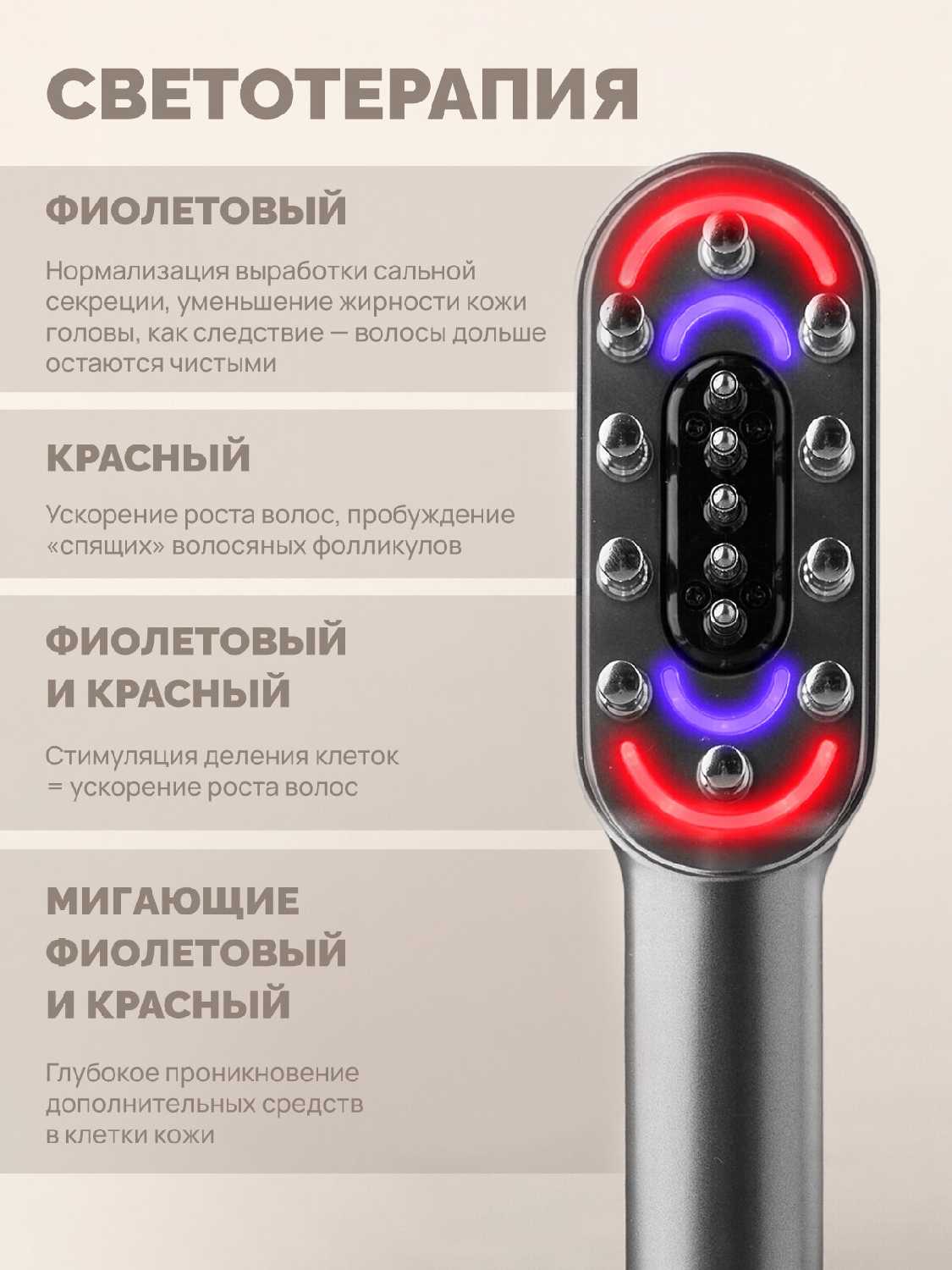 Массажер для волос HoneyCare Hair Pro фотография 2