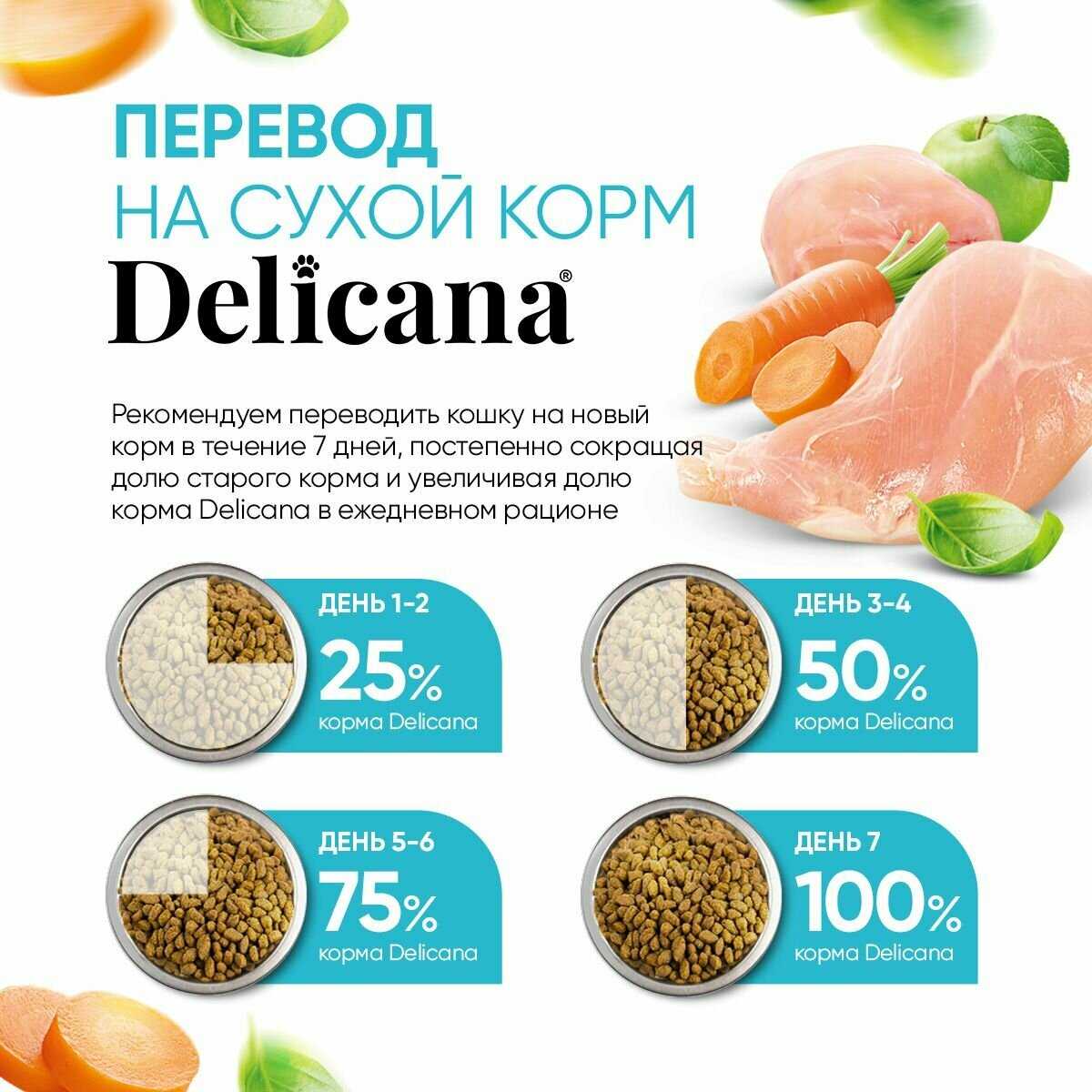 Корм для стерилизованных кошек и кастрированных котов Delicana с кроликом фотография 9
