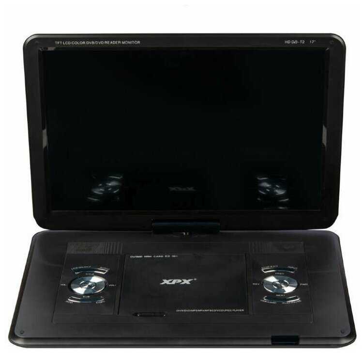 Портативные DVD XPX EA-1767L (USB, SD) + DVB-T2 фотография 3
