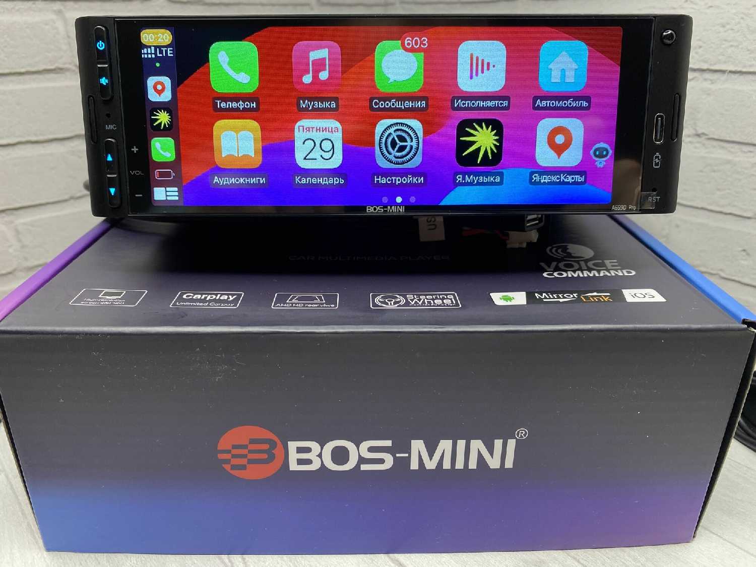 Автомагнитола 1din Bos-Mini BOS-А659D PRO (BOS-А659D) фотография 6