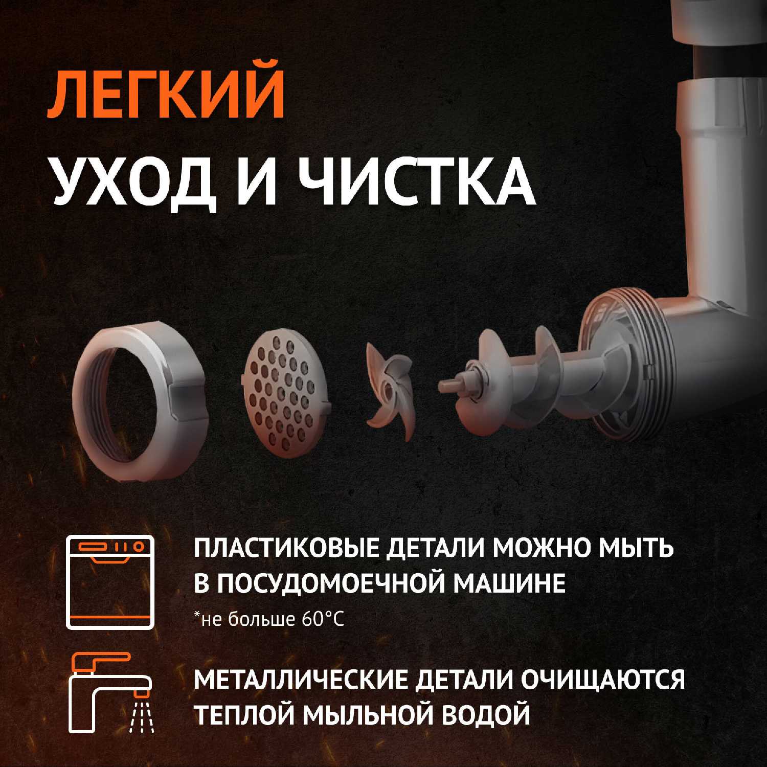 Мясорубка TESLER MG-2002C фотография 4