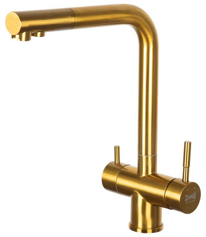 Смеситель для кухни под фильтр Zorg SZR-7039 BRONZE