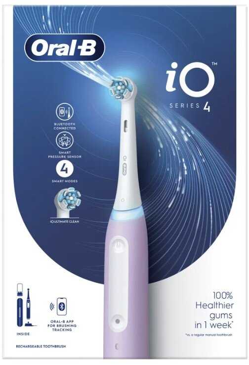 Электрическая зубная щетка Oral-B iO Series 4 (EFLS412) фотография 7