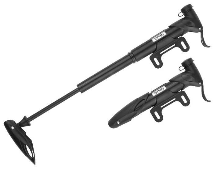 Ручной велонасос Giyo GP-77, алюминий