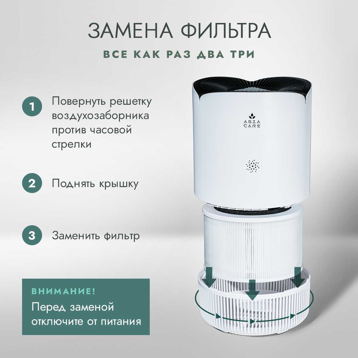 Очиститель воздуха AsiaCare Очиститель воздуха (AsiaCare 18м2) фотография 12