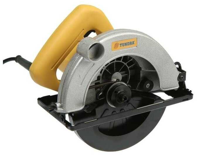 Пила циркулярная тундра, 1000 Вт, 4500 об/мин, 185 мм фотография 1