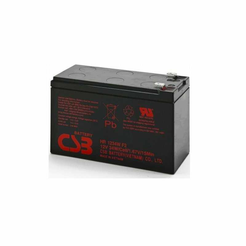 Аккумуляторная батарея CSB HR 1234W 12В фотография 14
