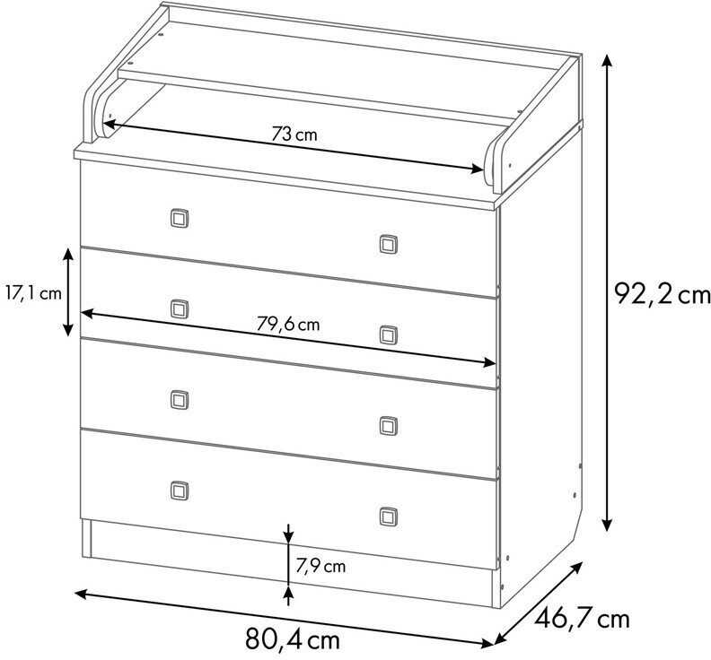 Пеленальный комод Фея Слоник (1580) фотография 10
