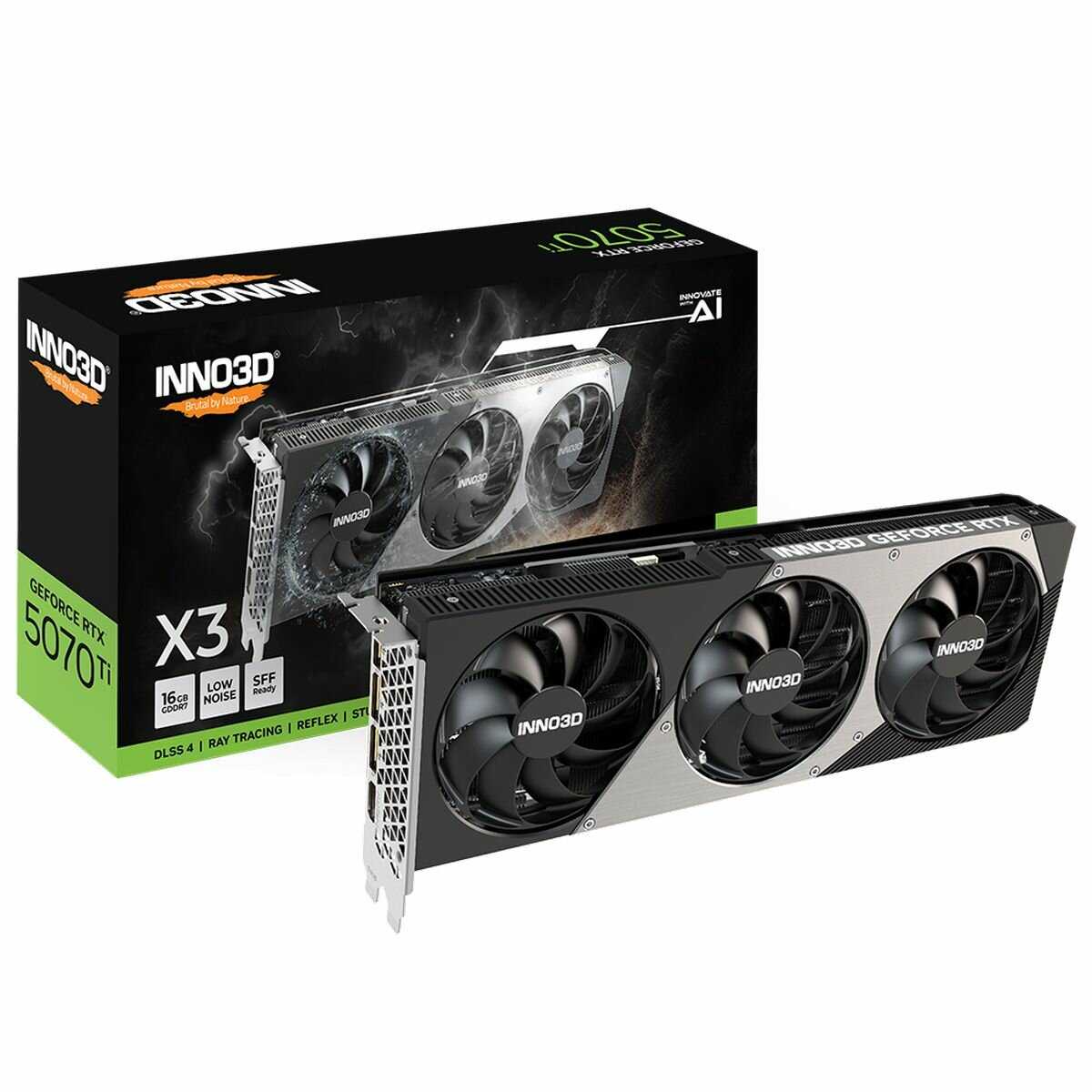 Видеокарта Inno3D GeForce RTX 5070 Ti X3 [16Gb] [N507T3-16D7-176068N]