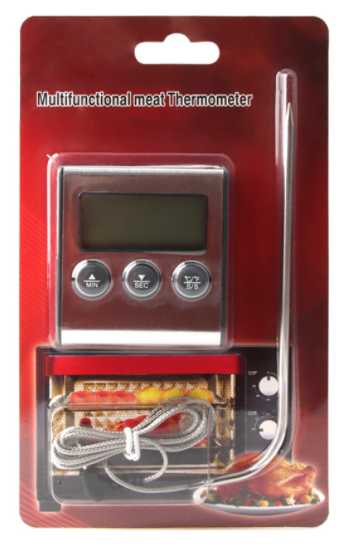 Электронный цифровой термометр OEM 700 с металлическим щупом фотография 4