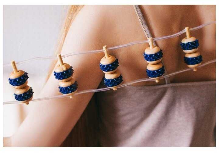 Роликовый массажер для тела ONLITOP лента, 9 звеньев 260993 фотография 5