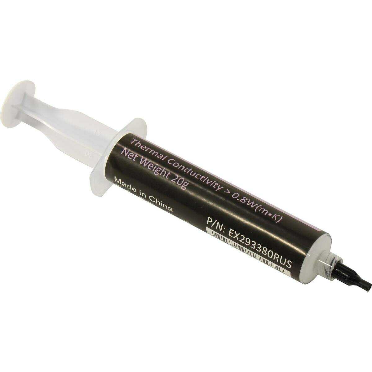 Термопаста ExeGate KPT-WMK [0,8 Вт/(мК), 8г, шприц с лопаткой] фотография 5