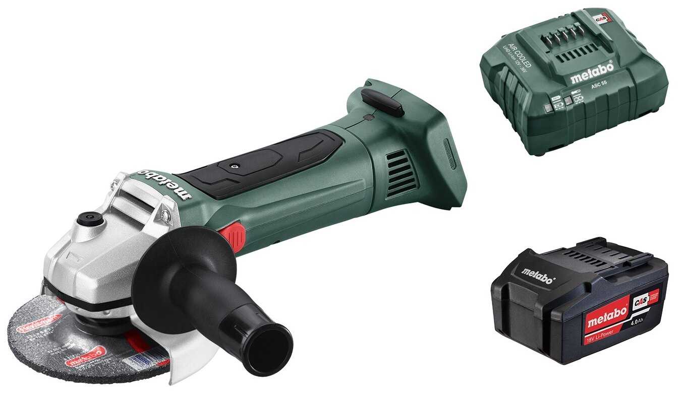 Аккумуляторная УШМ Metabo W 18 LTX 125