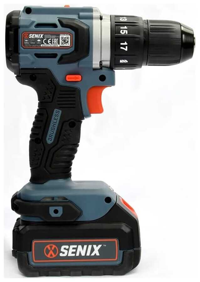 Дрель-шуруповерт Senix X2 (PDHX2-M2-EU SET) фотография 3