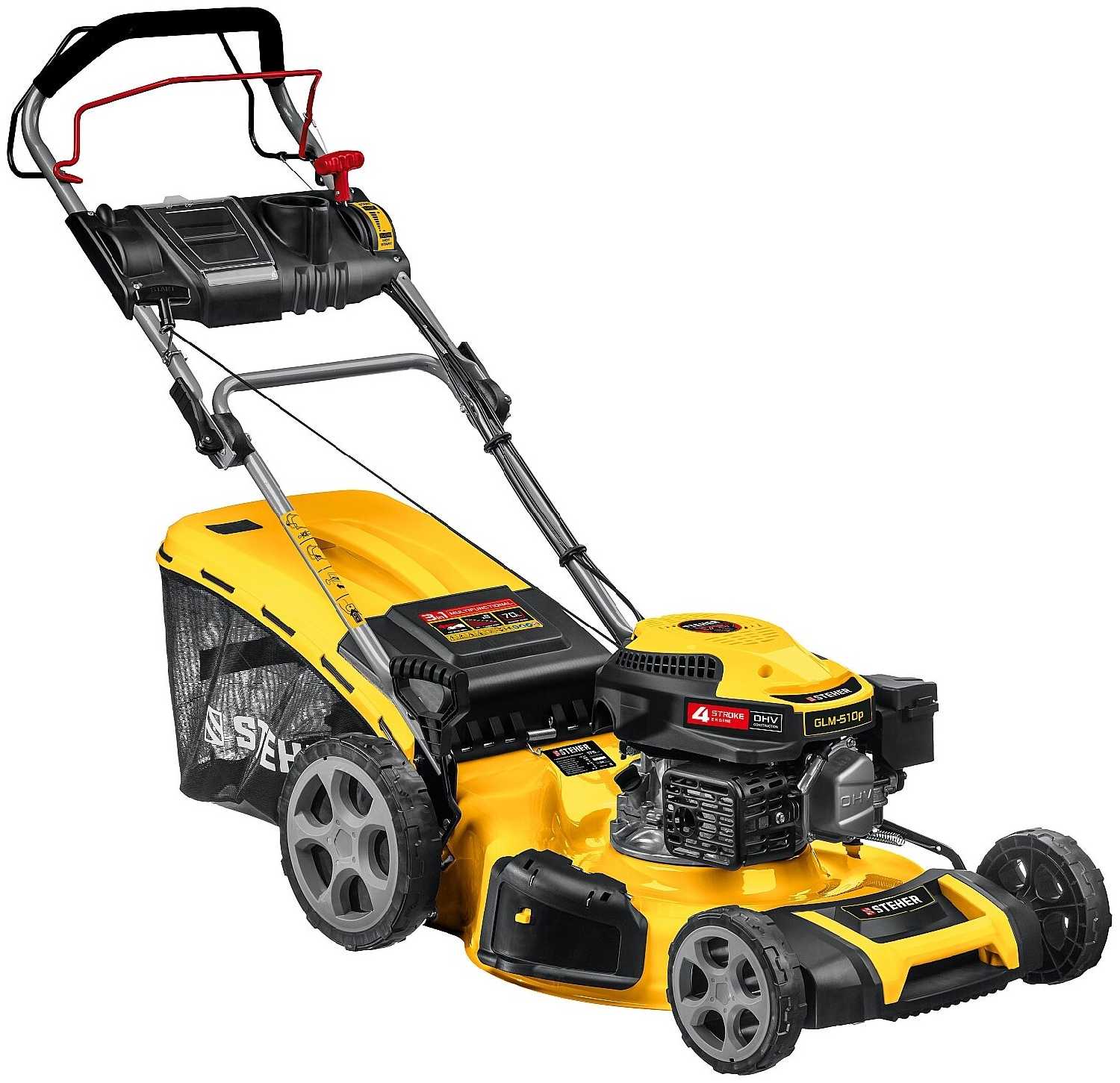 Бензиновая газонокосилка STEHER GLM-510p фотография 1
