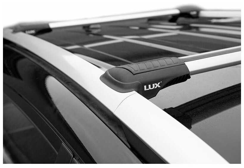 Багажник на крышу LUX хантер, крыловидные дуги L44-R, на Киа Рио Х-Лайн 2017-2020 фотография 4