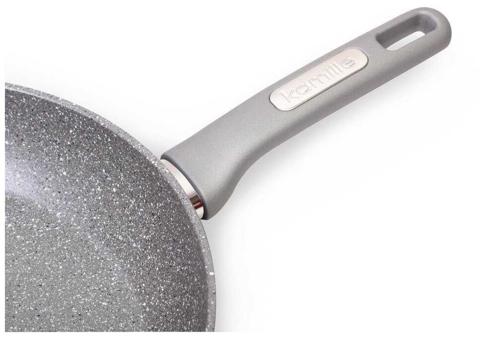 Сковорода Ø20 см с мраморным покрытием из алюминия Kamille KM-4285GR фотография 1
