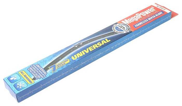 Щетка стеклоочистителя бескаркасная MegaPower Universal All Seasons M-75015 375 мм фотография 1