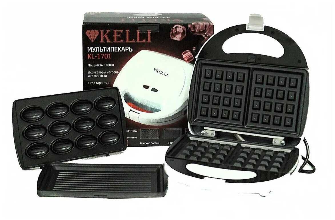 Мультипекарь-вафельница Kelli KL-1701