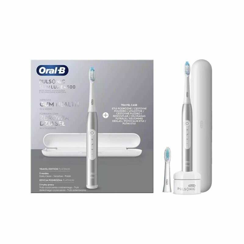 Электрическая зубная щетка ORAL-B PULSONIC SLIM LUXE 4500 (PLATINUM)