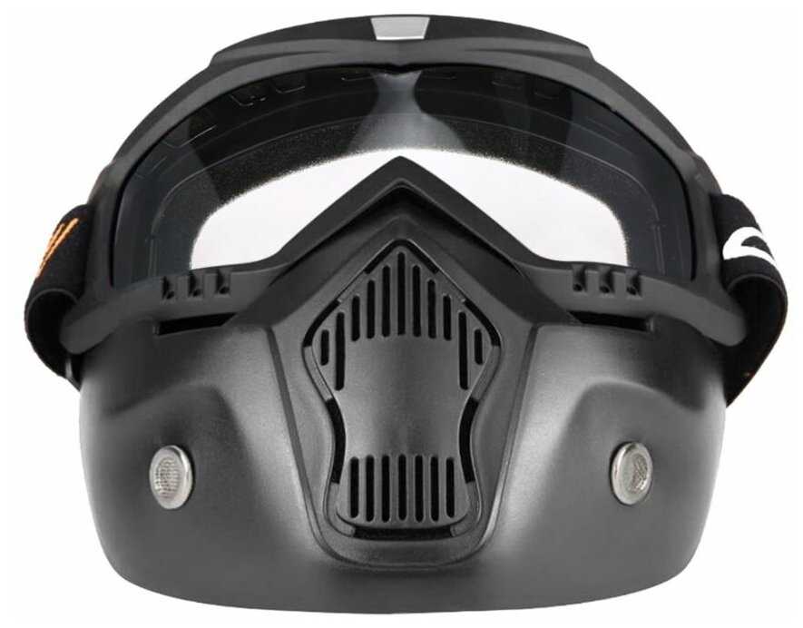 Маска на все лицо для мотоциклистов и велосипедистов. Ртуть. фотография 14