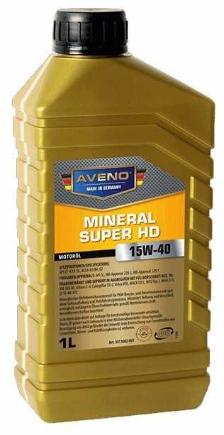 Минеральное моторное масло AVENO Mineral Super HD 15W-40