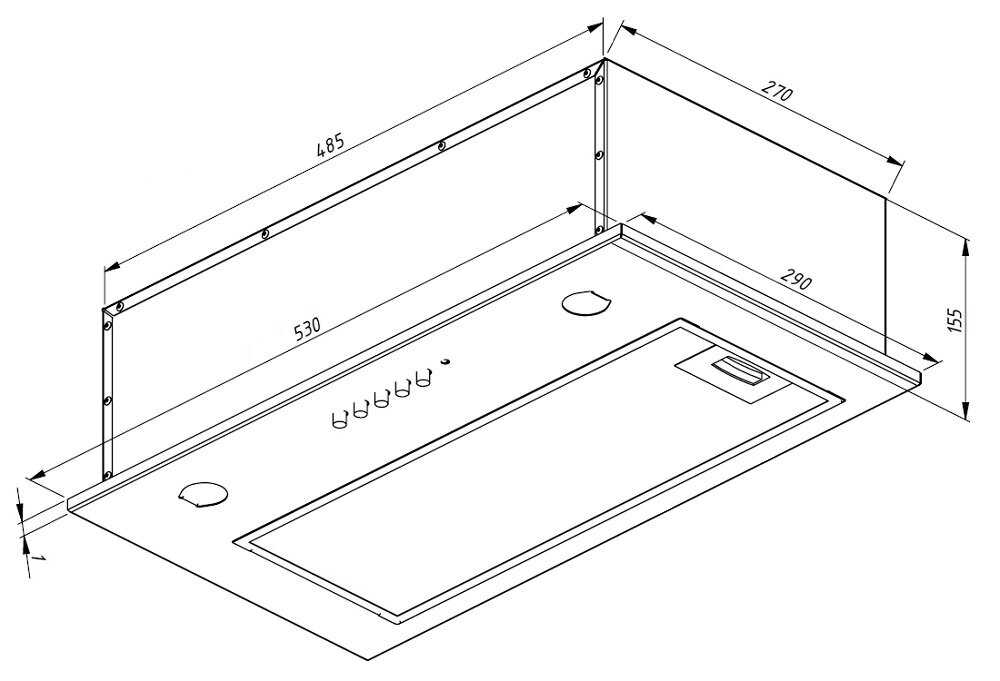Кухонная вытяжка встраиваемая AKPO WK-4 Mio eco 60 фотография 3