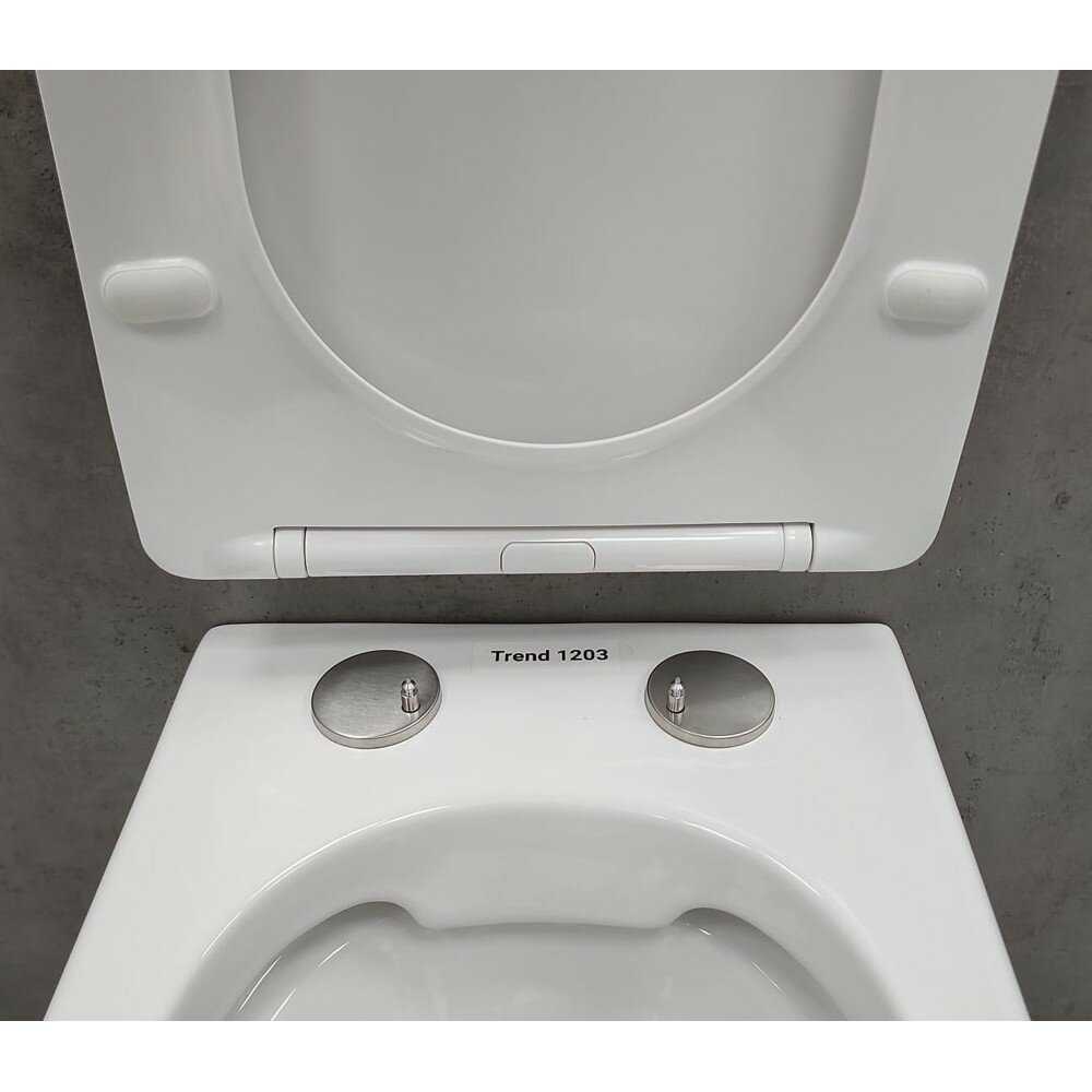 Инсталляция Grohe Solido 38811000 + унитаз Bloomix Trend 1203 безободковый с сиденьем фотография 18