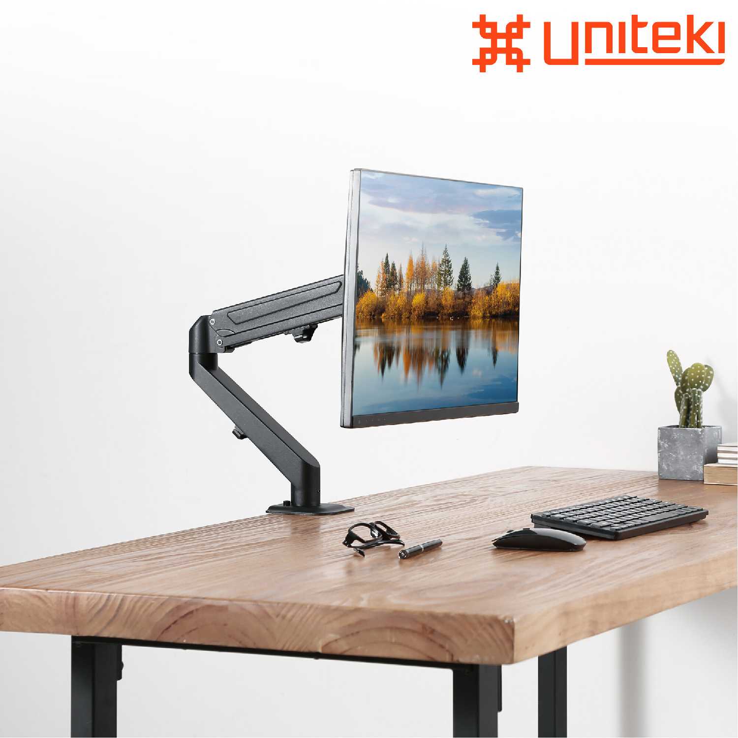 Кронштейн для монитора UniTeki Кронштейн для монитора наклонно-поворотный газлифт (FMGT81) фотография 8