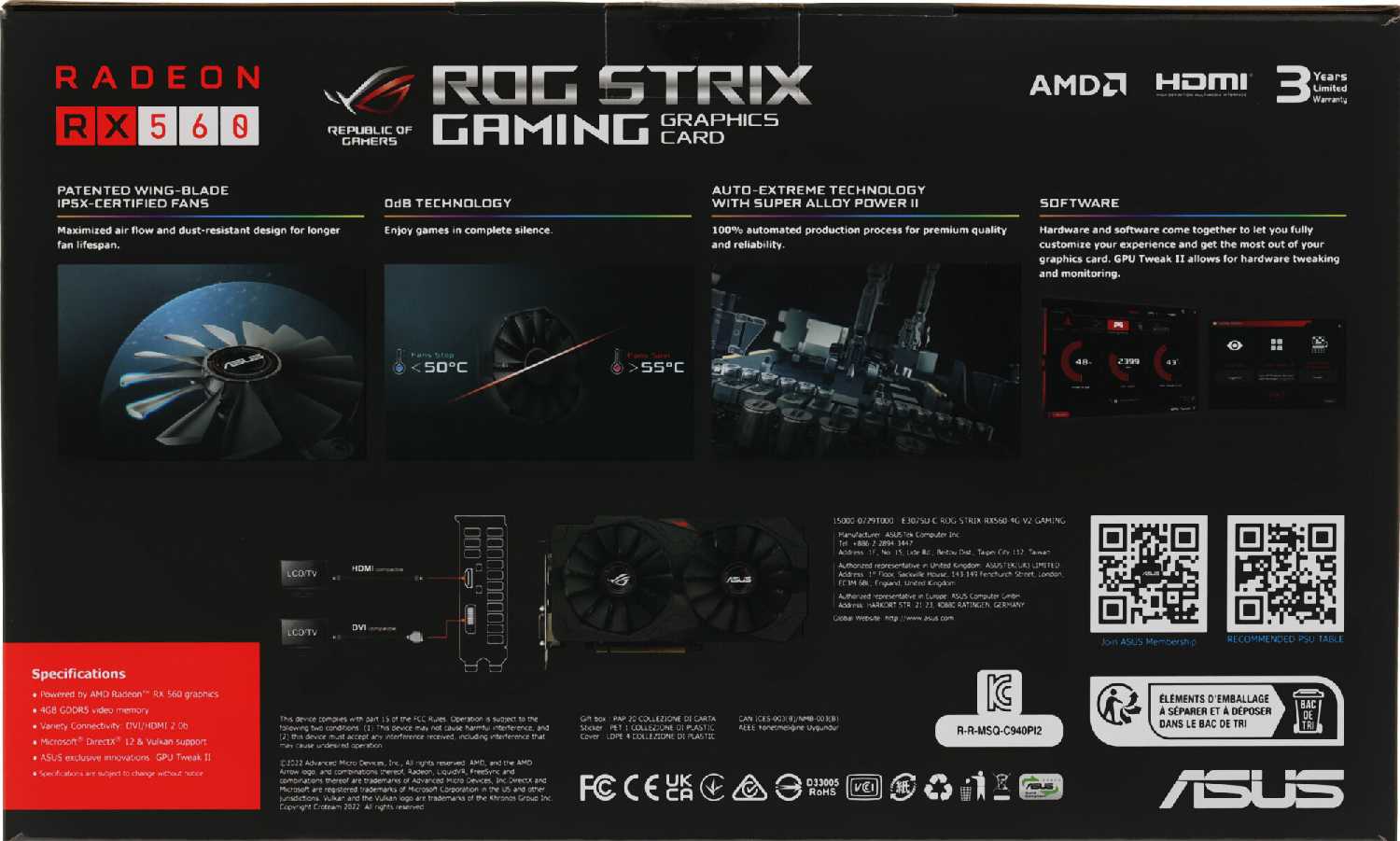Видеокарта Asus RX560 4GB фотография 12