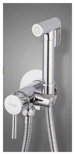 Смеситель для биде с гигиеническим душем Frap (F7505-2) хром, (F7505-6 ) черный, латунь