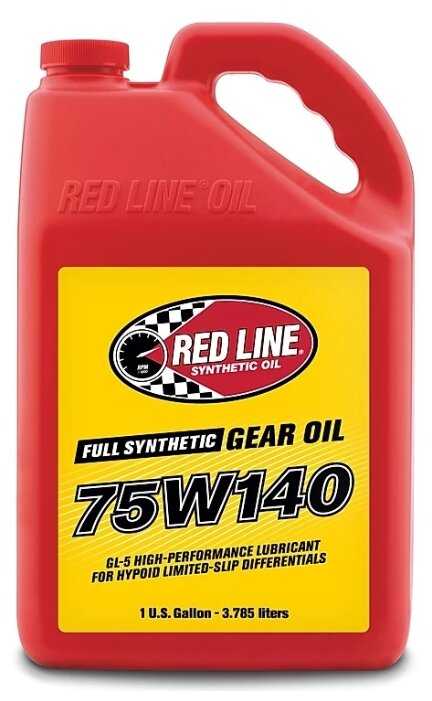 Масло трансмиссионное RED LINE 75W140 GL-5 75W-140 фотография 1