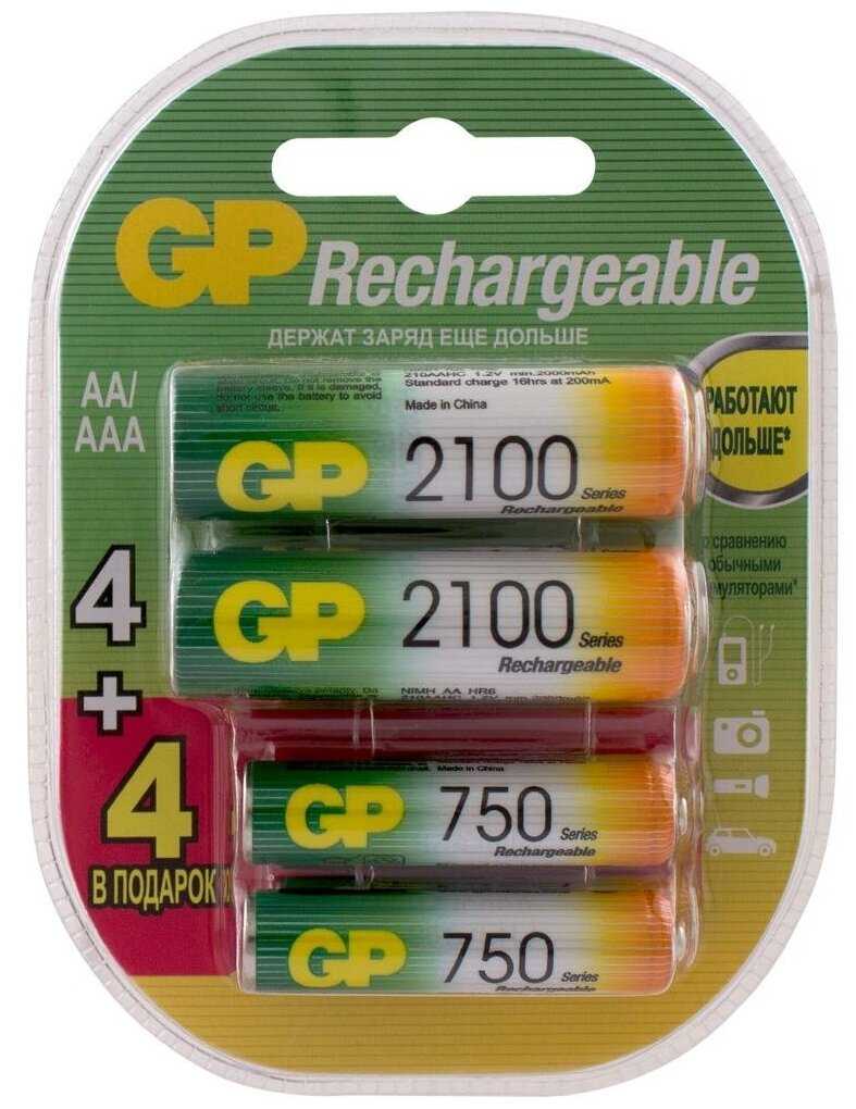 Аккумулятор GP 210AA/75AAAHCFR-2CR8