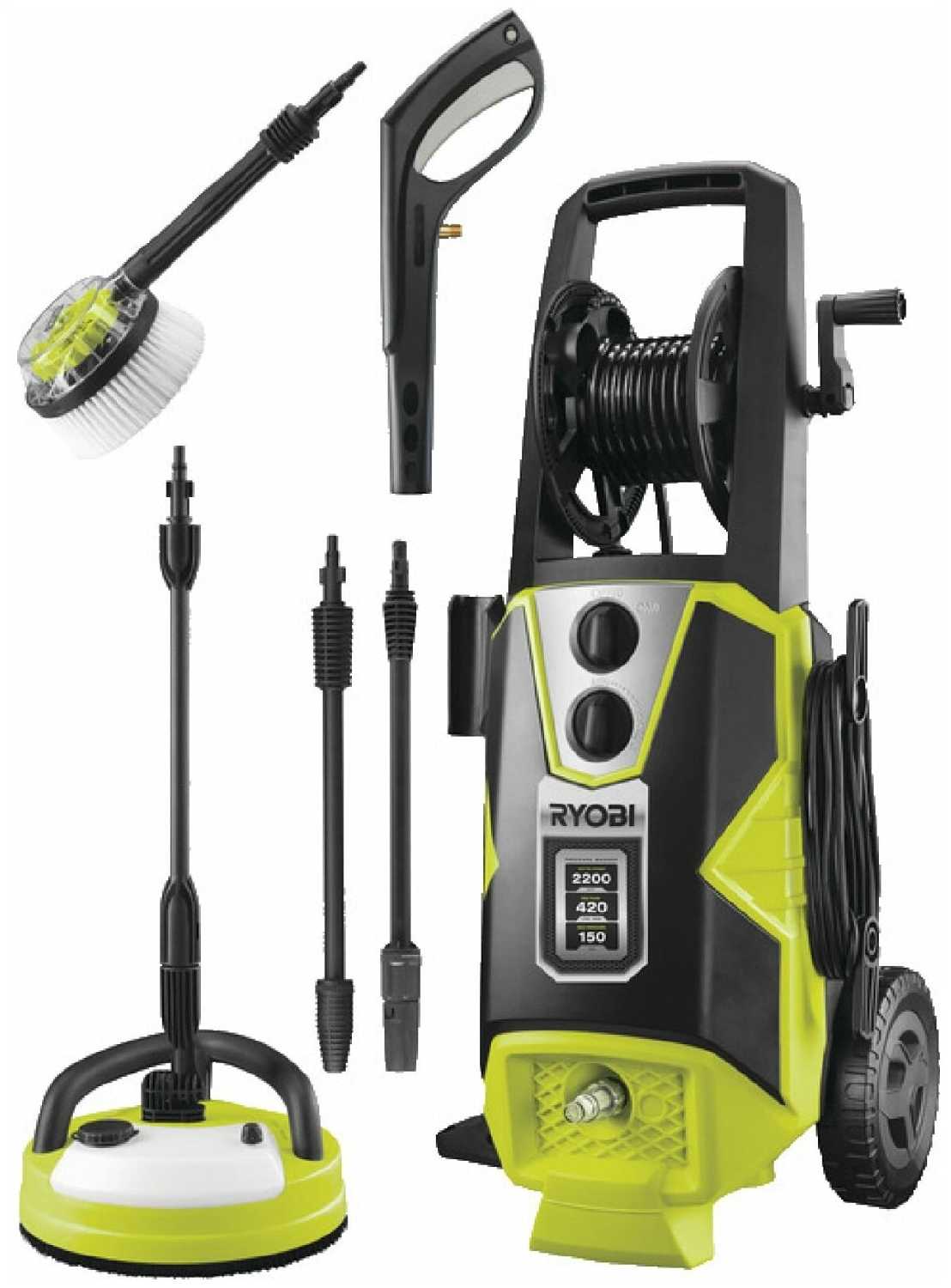 Мойка высокого давления RYOBI RPW150XRB, 150 бар, 420 л/ч фотография 4