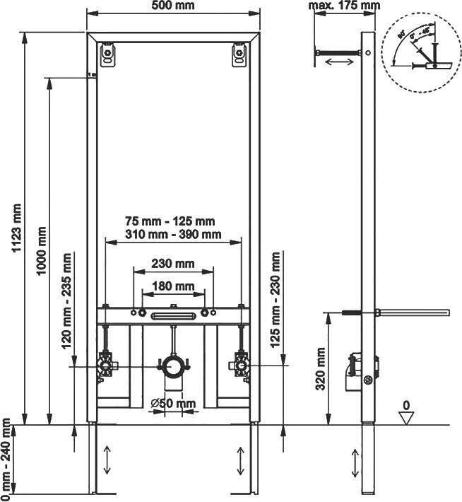 Рама NOVUM для установки биде фотография 14